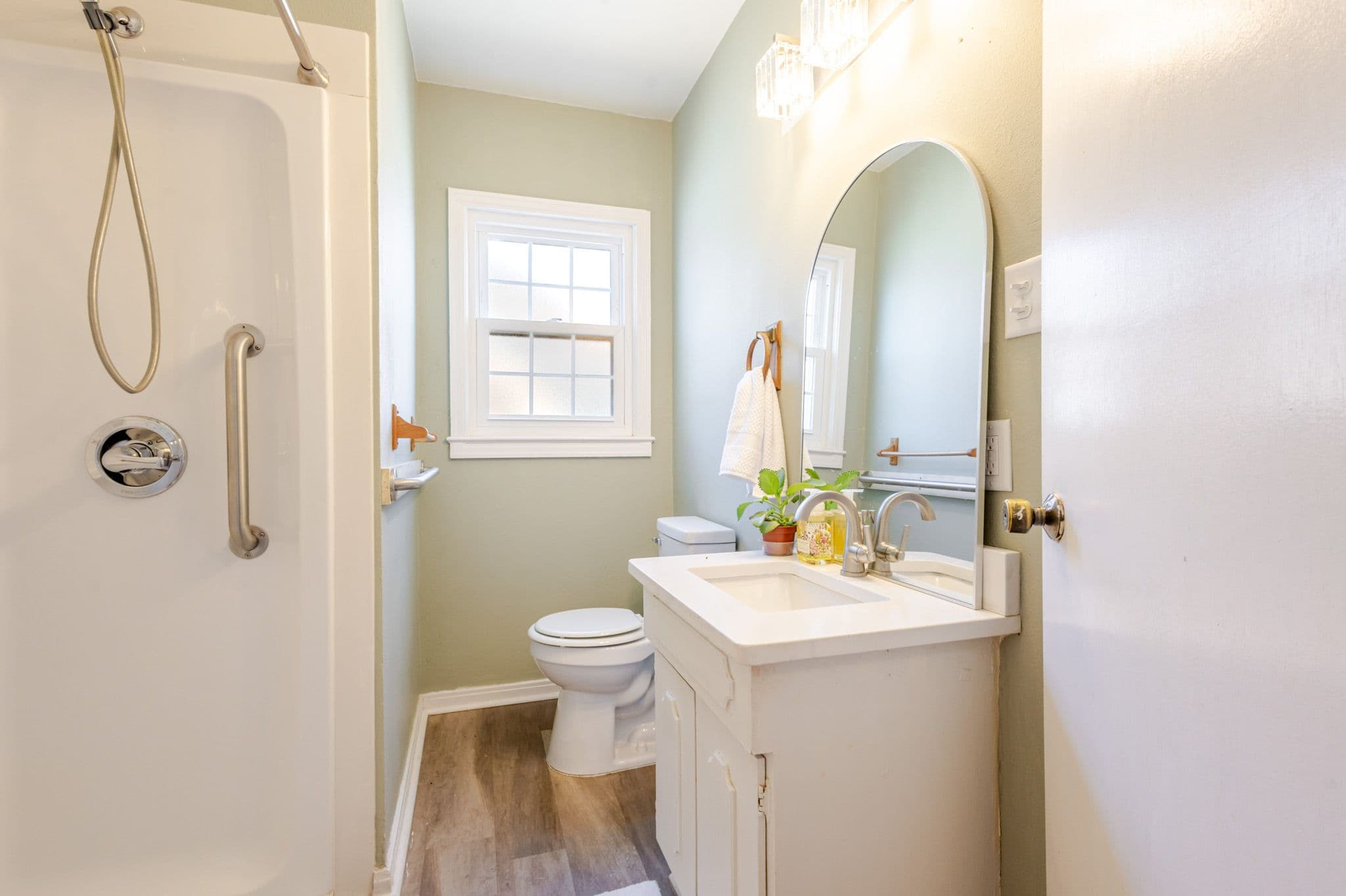 Interior shot of bathroom. Airbnb located in Clovis New Mexico