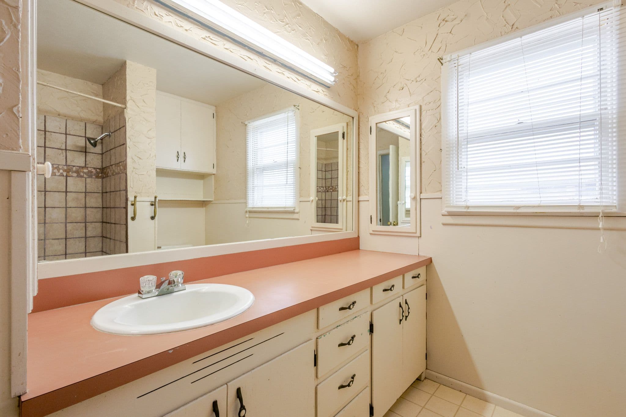 Interior shot of guest bathroom